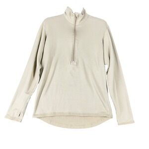 ECWCS Level 2 Grid Fleece Quarter Zip Cold Weather Military Thermal Shirt Medium